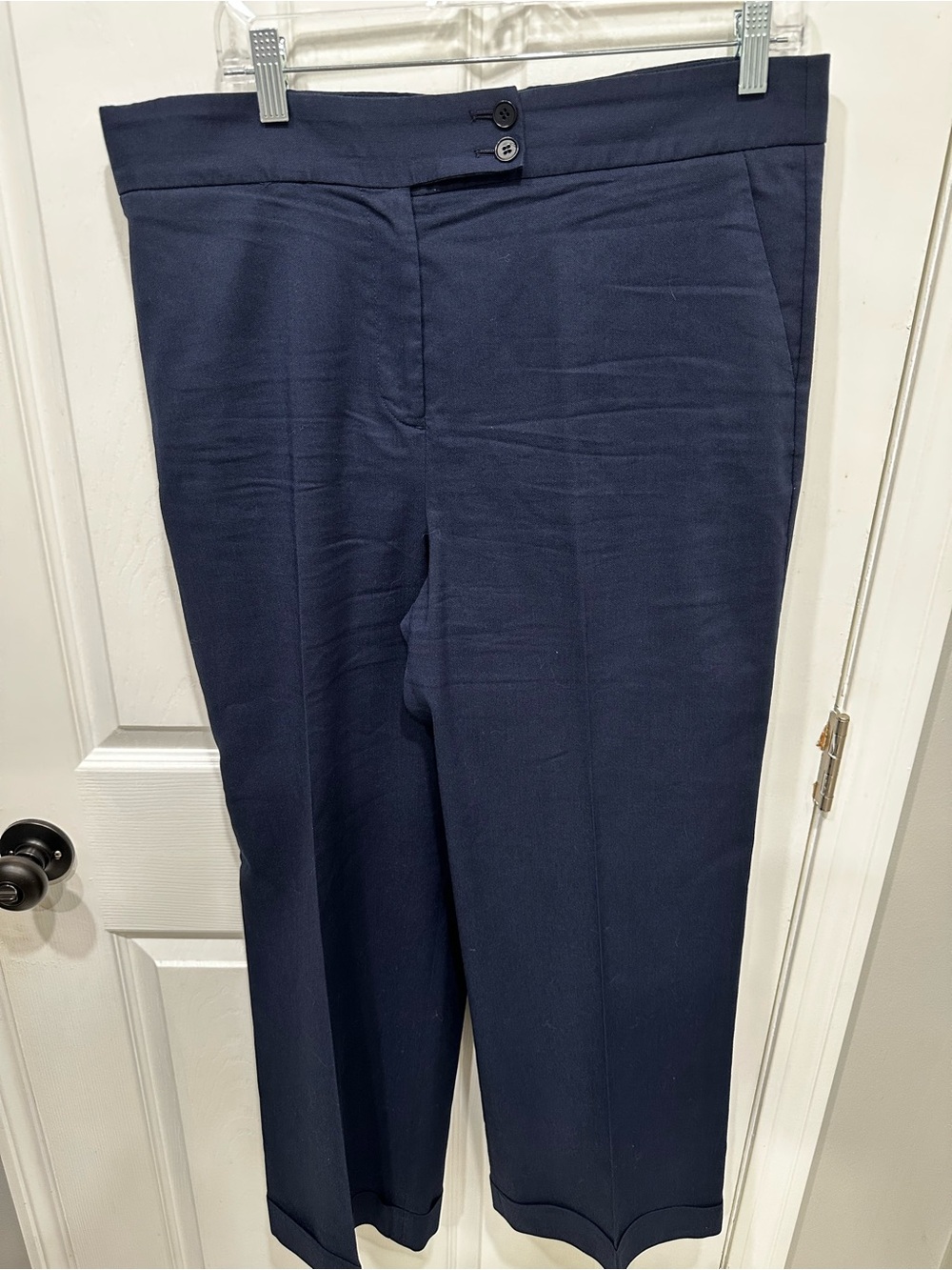 Talbots Women’s Dark Navy Wide Leg Dress Pants